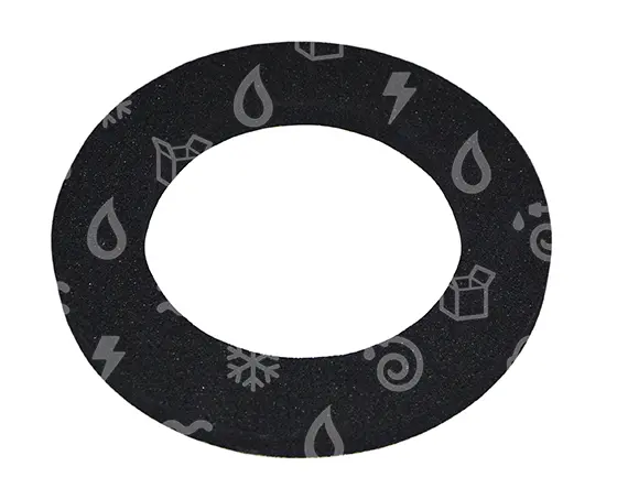 těsnění samolepící, D=140 / d=90 mm, tloušťka 10 mm, pod vysavačové motory